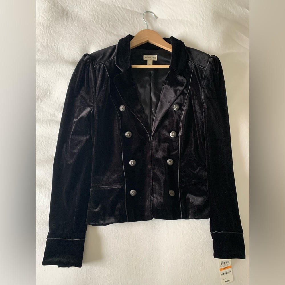 Maison Jules Black Velvet Jacket